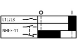 Блок додаткових контактів NHI-E-11-PKZ0 фронтальний 1НВ+1НЗ для PKZM, Eaton зображення 10 (схема)