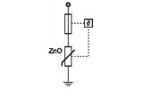 Ограничитель импульсных перенапряжений (УЗИП) SPCT2-280/1 1P 280В 20кА, Eaton (Moeller) изображение 3 (схема)
