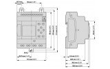 Стартовый набор EASY-BOX-E4-DC1 (EASY-E4-DC-12TC1 + лицензия + RJ45), Eaton изображение 2 (габаритные размеры)