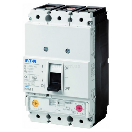 Силовий автоматичний вимикач NZMB1-M50 3P 50А 25кА, Eaton (Moeller) (265711) фото