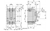Силовой автоматический выключатель LZMC2-A160-I 3P 160А 36кА, Eaton (Moeller) изображение 2 (габаритные размеры)