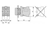 Контактный элемент 1НО+1НЗ для установки на переднюю панель (пружинные зажимы) M22-CK11, Eaton изображение 5 (габаритные размеры)