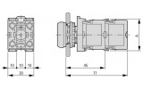 Контактний елемент 1НВ для встановлення на передню панель M22-K10, Eaton зображення 3 (габаритні розміри)