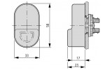 Защитный колпачок для двойных кнопок M22-T-DD, Eaton изображение 3 (габаритные размеры)