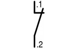 Контактний елемент 1НЗ зменшеної глибини M22-FK01, Eaton зображення 5 (схема)