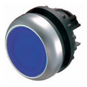 Головка кнопки з самоповерненням і підсвічуванням пласка синя M22-DL-B, Eaton міні-фото