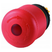 Головка аварийной кнопки с подсветкой (возврат поворотом) красная M22-PVLT, Eaton мини-фото