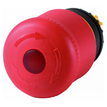 Головка аварийной кнопки с подсветкой (возврат поворотом) красная M22-PVLT, Eaton (263469) фото