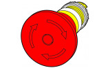 Головка аварийной кнопки с подсветкой (возврат поворотом) красная M22-PVLT45P, Eaton изображение 2 (схема)