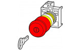 Головка аварийной кнопки (возврат ключом) красная M22-PVS, Eaton изображение 4 (схема)