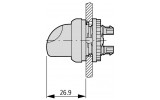 Головка переключателя на 2 положения без фиксации M22-WK, Eaton изображение 4 (габаритные размеры)