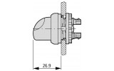 Головка перемикача на 2 положення без фіксації M22-WK, Eaton зображення 4 (габаритні розміри)