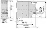 Автоматичний вимикач захисту двигуна PKZM4-16 Ir=10...16А, Eaton (Moeller) зображення 3 (габаритні розміри)