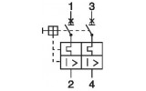 Автоматичний вимикач захисту двигунів Z-MS-1,0/2 2P Ir=0,63...1А, Eaton (Moeller) зображення 4 (схема)
