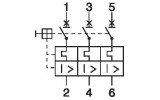 Автоматичний вимикач захисту двигунів Z-MS-1,0/3 3P Ir=0,63...1А, Eaton (Moeller) зображення 4 (схема)