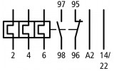 Реле електротеплове ZB12-10 Ir=6...10А для DILM7...15, Eaton (Moeller) зображення 4 (схема)