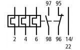 Реле електротепловое ZB32-10 Ir=6...10А для DILM17...38, Eaton (Moeller) изображение 6 (схема)