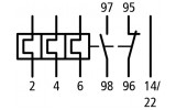 Реле електротеплове ZB32-10 Ir=6...10А для DILM17...38, Eaton (Moeller) зображення 6 (схема)