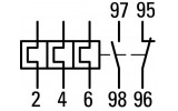 Реле електротеплове ZB150-70 Ir=50...70А для DILM80...170, Eaton (Moeller) зображення 4 (схема)