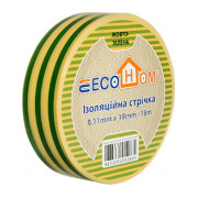 Изолента ECO 0,11×18 мм желто-зеленая 18 метров, ECOHOME мини-фото