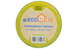 Изолента ECO 0,11×18 мм желто-зеленая 18 метров, ECOHOME изображение 3