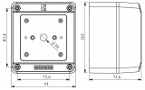 Корпус для кулачкових перемикачів 32-40А 1P-2P IP54, EMAS зображення 2 (габаритні розміри)