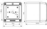 Корпус для кулачкових перемикачів 32-40А 3P-4P IP54, EMAS зображення 2 (габаритні розміри)