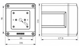 Корпус для кулачковых переключателей 106×116×128 мм IP54, EMAS изображение 2 (габаритные размеры)