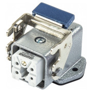 Корпус стационарный с розеткой и металлическим фиксатором, нижний ввод (5 контактов), EMAS мини-фото