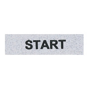 Табличка "START" 8мм, EMAS мини-фото