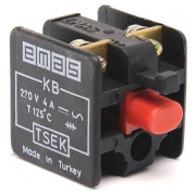 Блок-контакт 1НВ+1НЗ для пультов управления серії KB, EMAS міні-фото