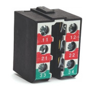 Блок контактний 1НВ+2Н3 повільнодіючий для кінцевих вимикачів, EMAS міні-фото
