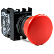 Кнопка "грибок" без фіксації (1НВ) червона (серія B), EMAS міні-фото