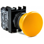 Кнопка "грибок" без фіксації (1НВ) жовта (серія B), EMAS міні-фото