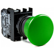 Кнопка "грибок" без фіксації (1НВ) зелена (серія B), EMAS міні-фото