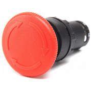 Кнопка моноблочна "грибок" (1НЗ) червона (серія MB), EMAS міні-фото