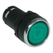 Кнопка натискна кругла з фіксацією (1НЗ) зелена (серія MB), EMAS міні-фото
