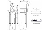 Выключатель концевой с пластиковым регулируемым роликом d=18мм (длинный рычаг) L5, EMAS изображение 2 (габаритные размеры)