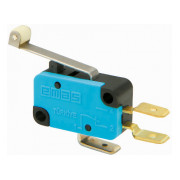 Мікро-вимикач з пластиковим роликом на средньому металевому важелі MK1, EMAS міні-фото