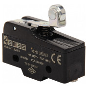Міні-вимикач з металевим роликом на короткому важелі MN1, EMAS міні-фото