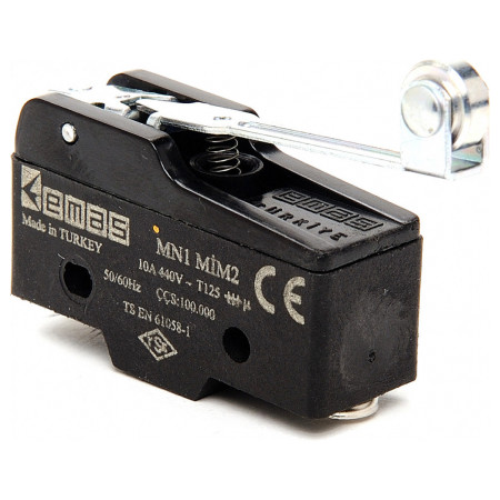 Міні-вимикач з металевим роликом на довгому важелі MN1, EMAS (MN1MIM2) фото