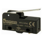 Мини-выключатель с коротким металлическим рычагом MN2, EMAS мини-фото