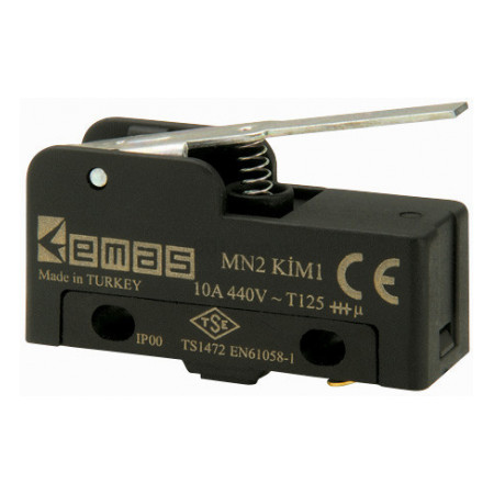 Мини-выключатель с коротким металлическим рычагом MN2, EMAS (MN2KIM1) фото