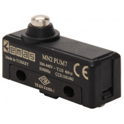 Мини-выключатель с коротким подпружиненным штырем MN2, EMAS мини-фото