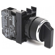 Переключатель на 2 положения с фиксацией (1НО) черный пластик IP50 (серия B), EMAS мини-фото