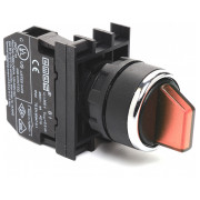 Перемикач на 2 положення без фіксації (1НВ) червоний пластик IP50 (серія B), EMAS міні-фото