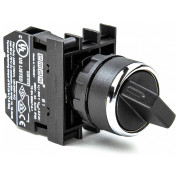 Перемикач на 2 положення з фіксацією (1НВ) 90° чорний пластик IP50 (серія B), EMAS міні-фото