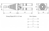 Джойстик 4-позиційний з фіксацією (2НВ+2НВ) пластик IP65 (серія CP), EMAS зображення 2 (габаритні розміри)