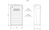 Педаль алюминиевая 2НО, EMAS изображение 2 (габаритные размеры)