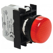 Світлосигнальна арматура з блок-контактом підсвічування без лампи червона (серія B), EMAS міні-фото